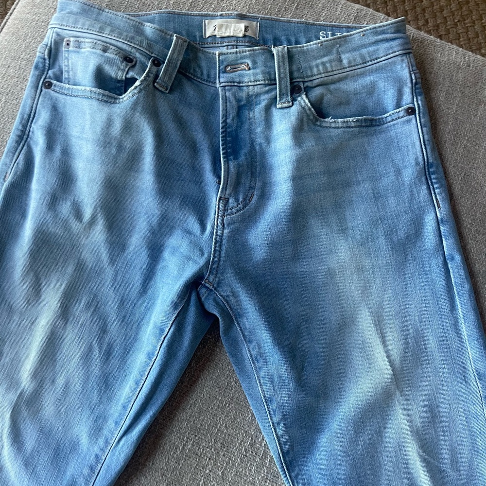 Madewell Men's Denim Slim Jeans in Light Blue